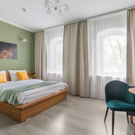 Апартаменты для троих гостей с 1 большой кроватью (3й или 4й этаж)