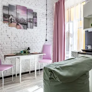 5- Двухуровневые апартаменты с видом во двор